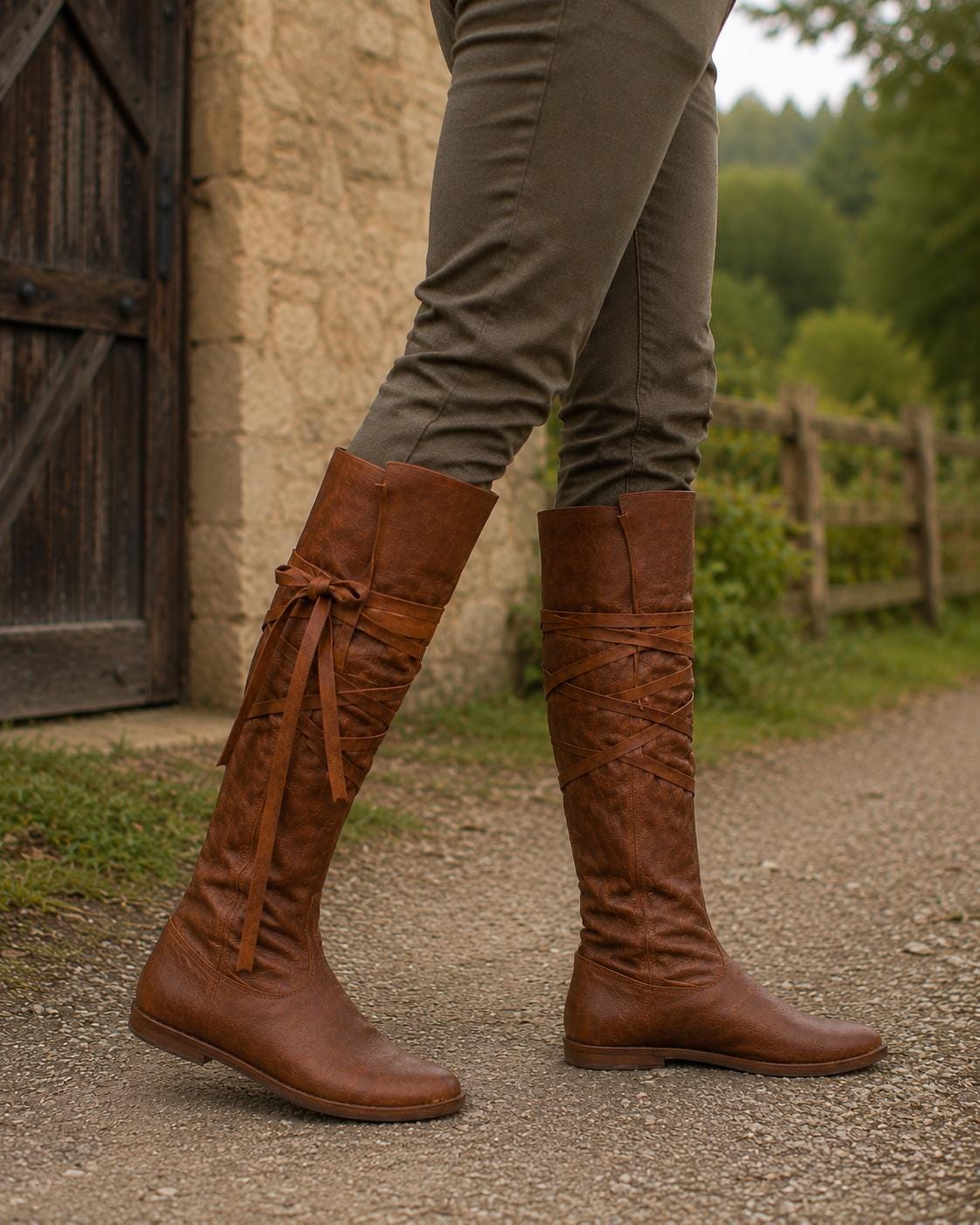 Viking Boots - Handmade Viking Oseberg Leather Boots, Brown Norse Medieval Faire Shoes, LARP Costume