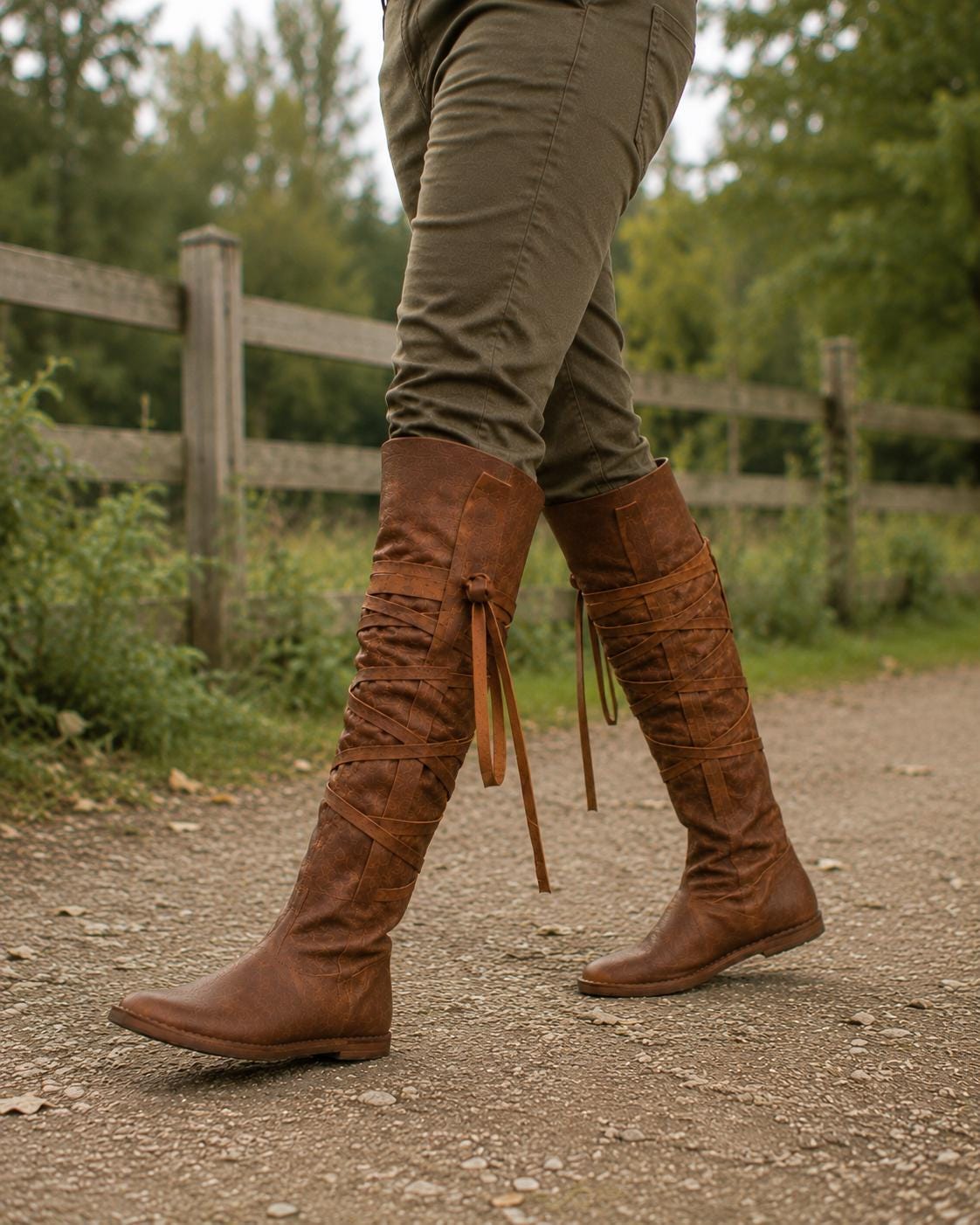 Viking Boots - Handmade Viking Oseberg Leather Boots, Brown Norse Medieval Faire Shoes, LARP Costume