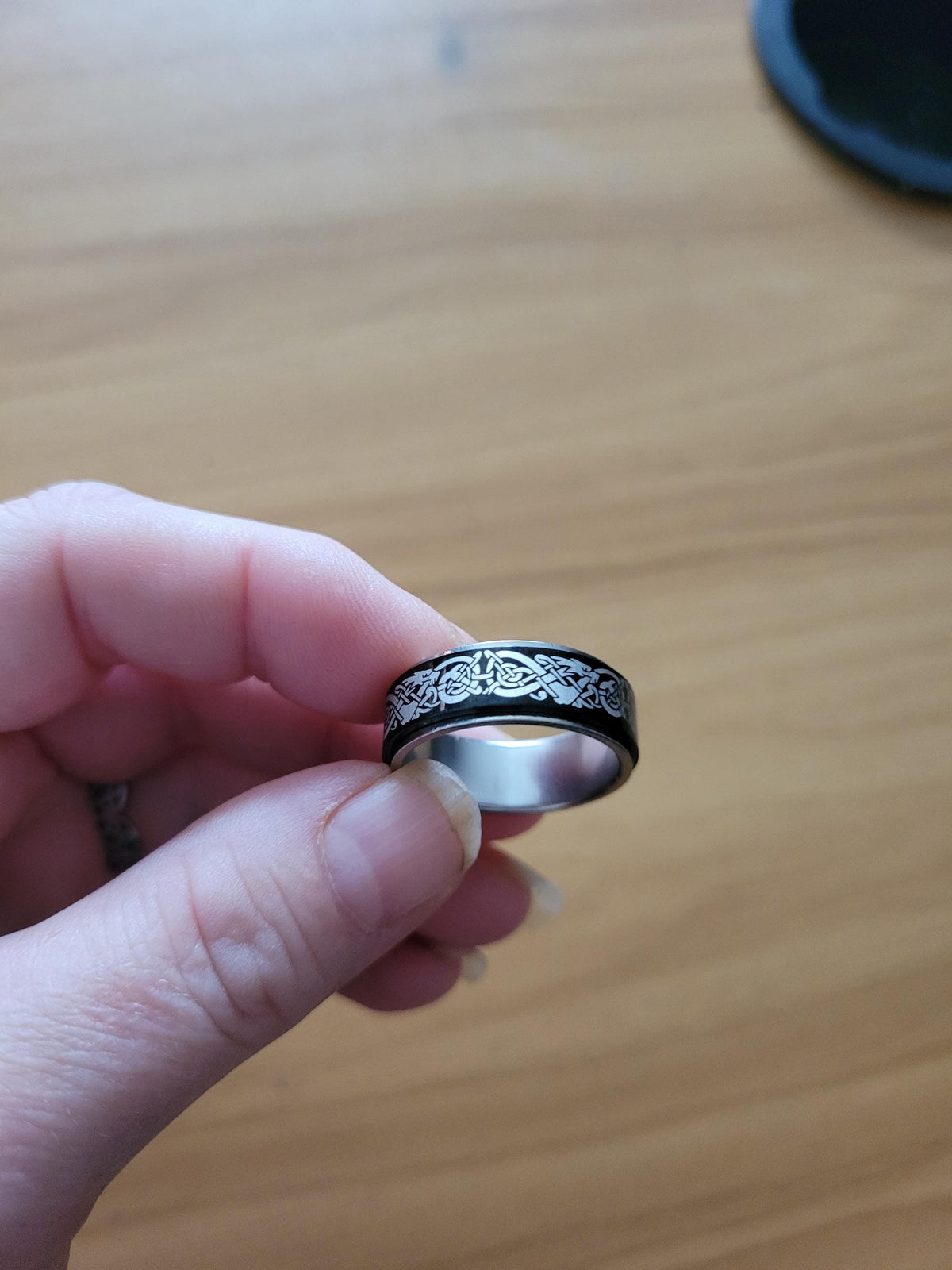 Viking Ring - Norse Viking stainless steel spinner rings /wedding /anniversary