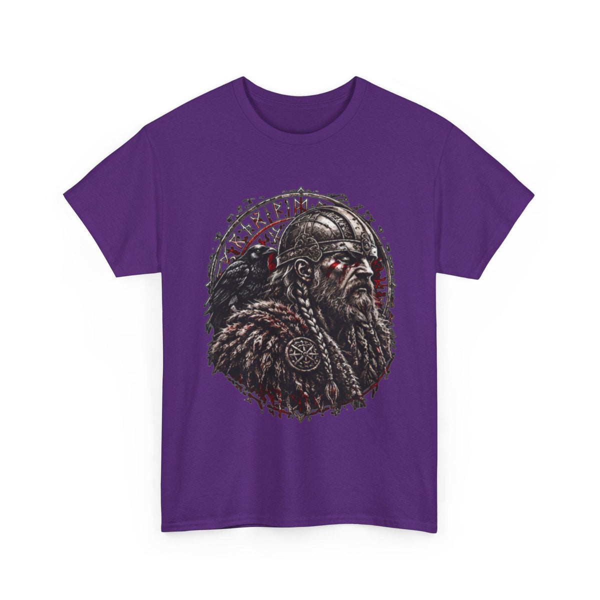 Viking Raven T-Shirt - Viking Warrior Shirt, Norse Raven Helmet, Warriors Knot- Norse Warrior T