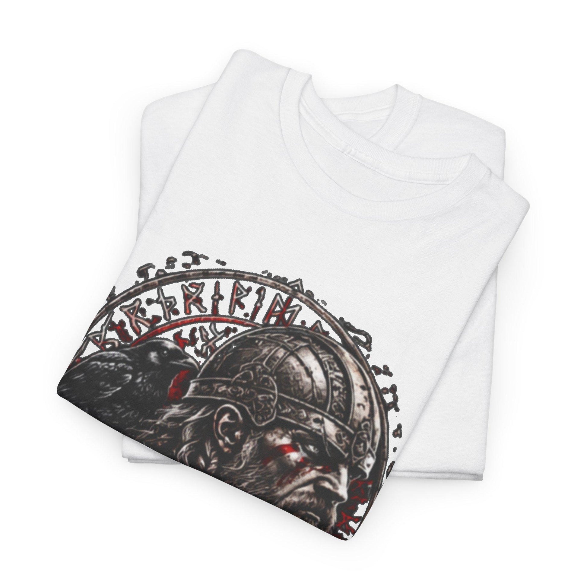 Viking Raven T-Shirt - Viking Warrior Shirt, Norse Raven Helmet, Warriors Knot- Norse Warrior T