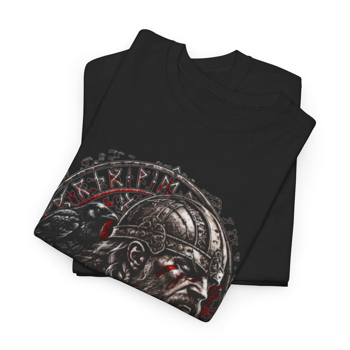 Viking Raven T-Shirt - Viking Warrior Shirt, Norse Raven Helmet, Warriors Knot- Norse Warrior T