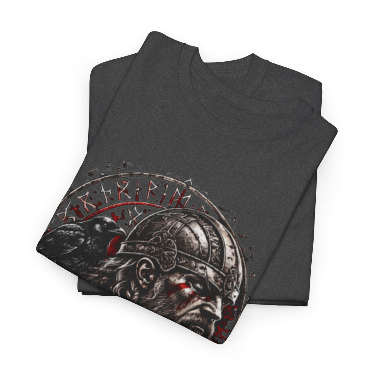 Viking Raven T-Shirt - Viking Warrior Shirt, Norse Raven Helmet, Warriors Knot- Norse Warrior T