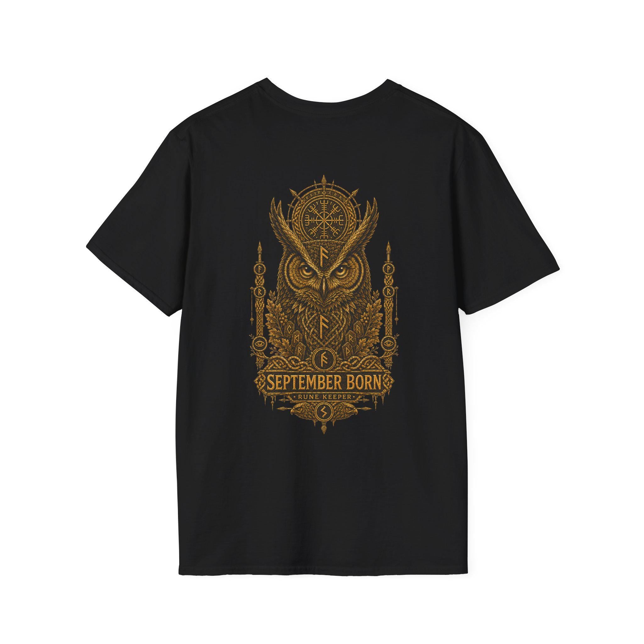 Viking Rune T-Shirt - September Born Viking T-Shirt, Rune Keeper Norse Shirt
