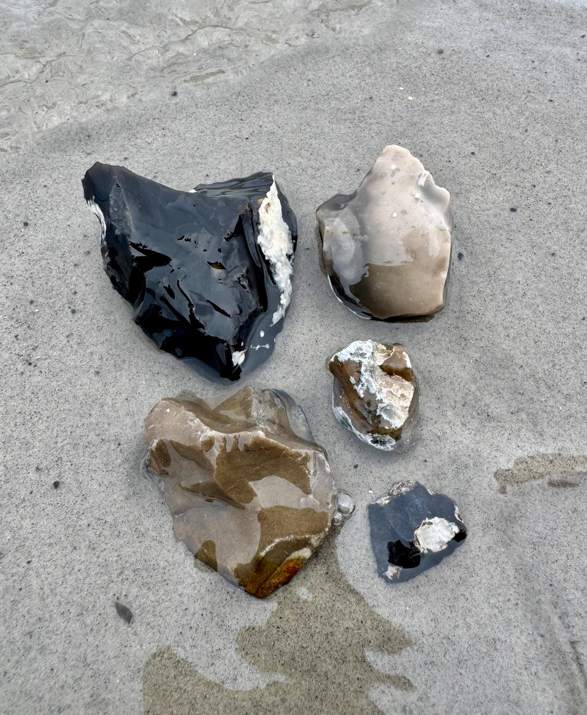 Viking Home Decor - Large Raw Black Baltic Flint Stone, Aquascape Centerpiece, Viking History