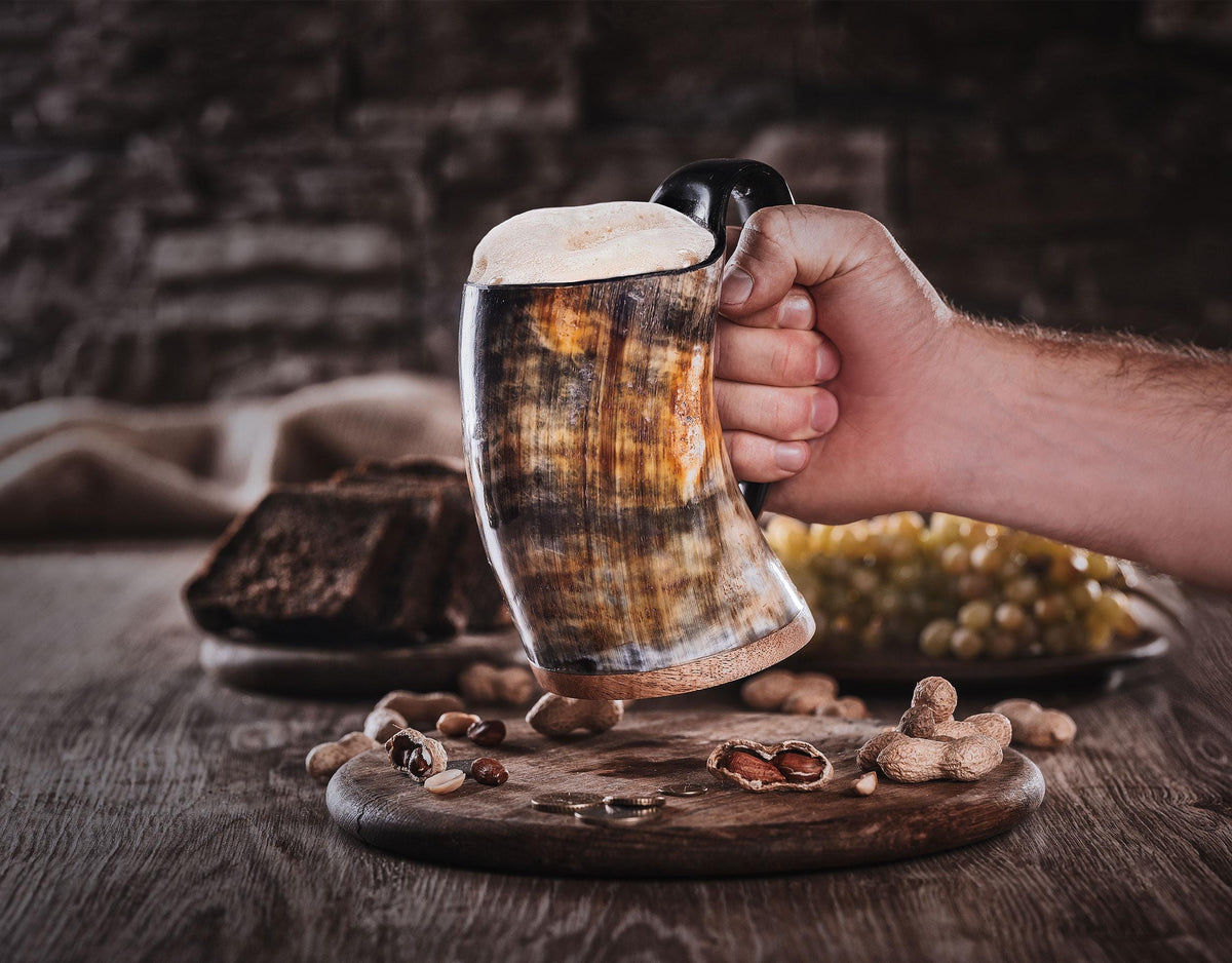 Viking Mug - Viking Horned Skull Warrior Tankard Mug For your favorite Drink