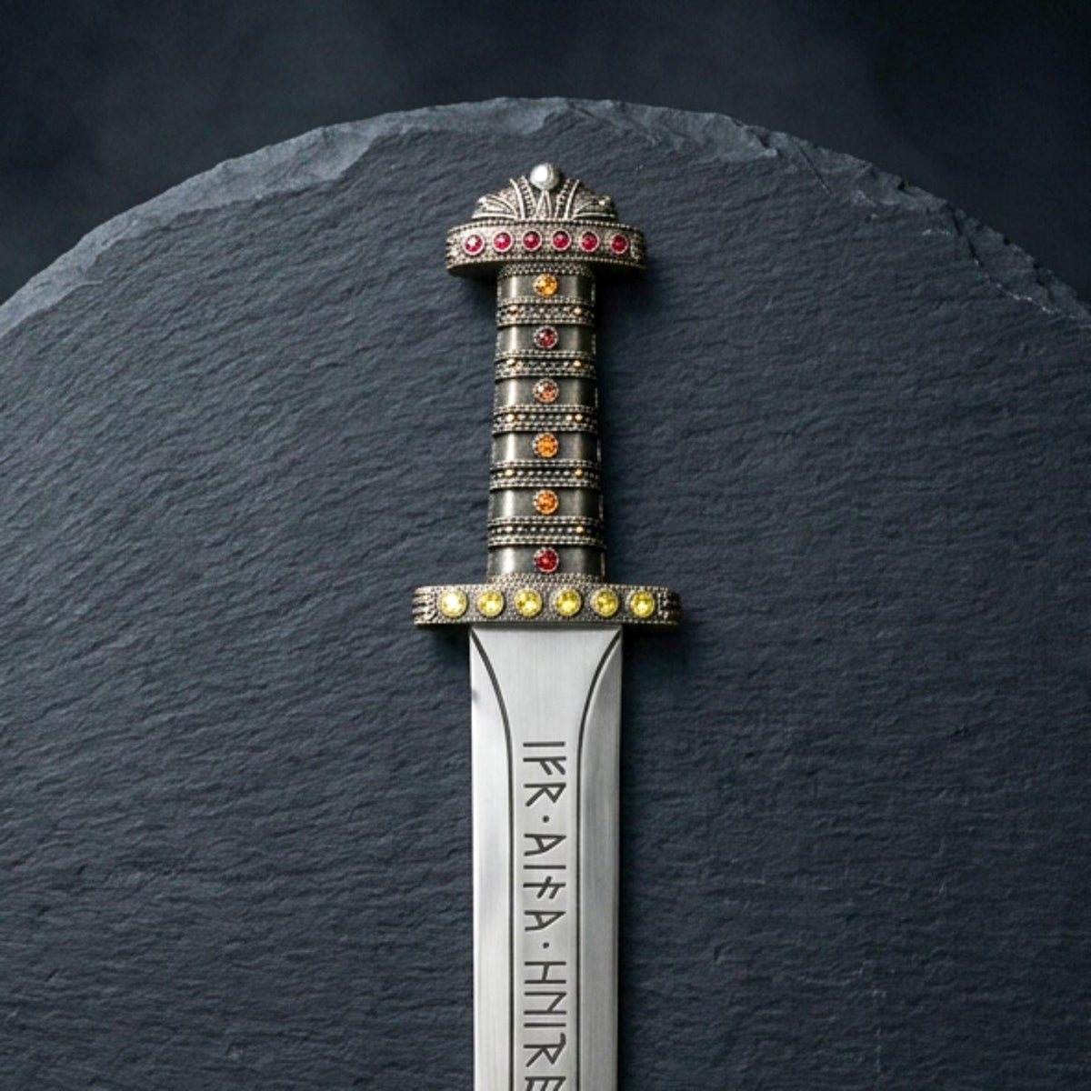 Viking Weapon Replica - Hand Forged Northmen Damascus Sword Replica, Authentic Viking Inspired