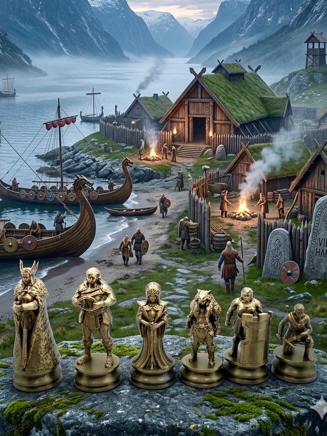 Viking Home Decor - Viking Ship Bookshelf Decor