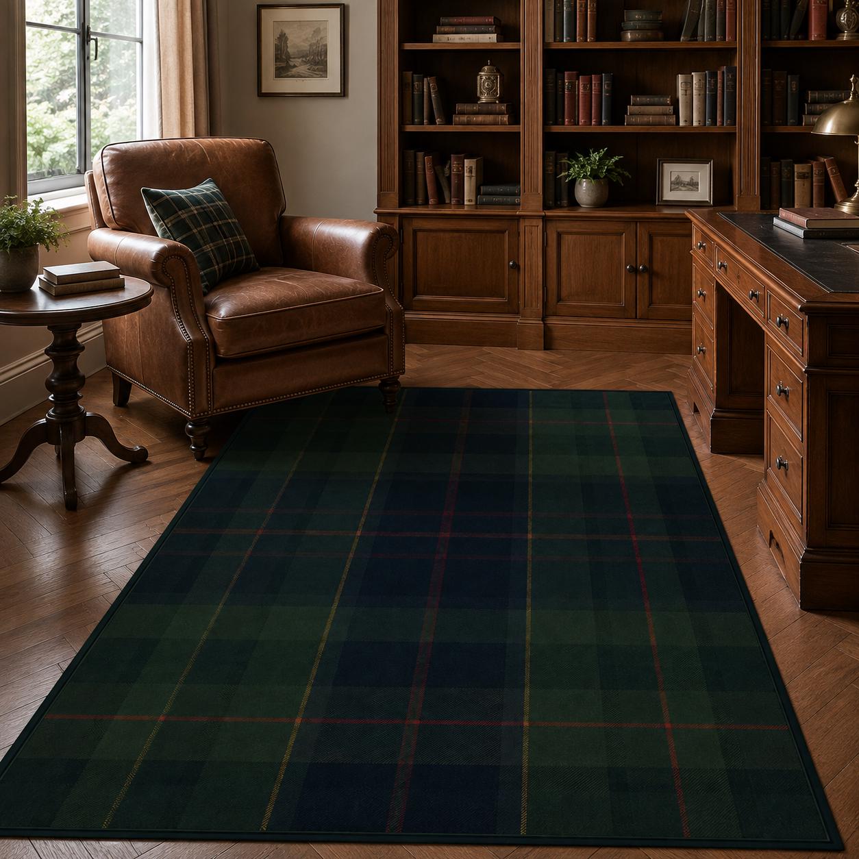 Viking Rune Rug - Viking Rune Runner Rug, Norse Longship Hallway Rug, Celtic Knot Nordic Decor