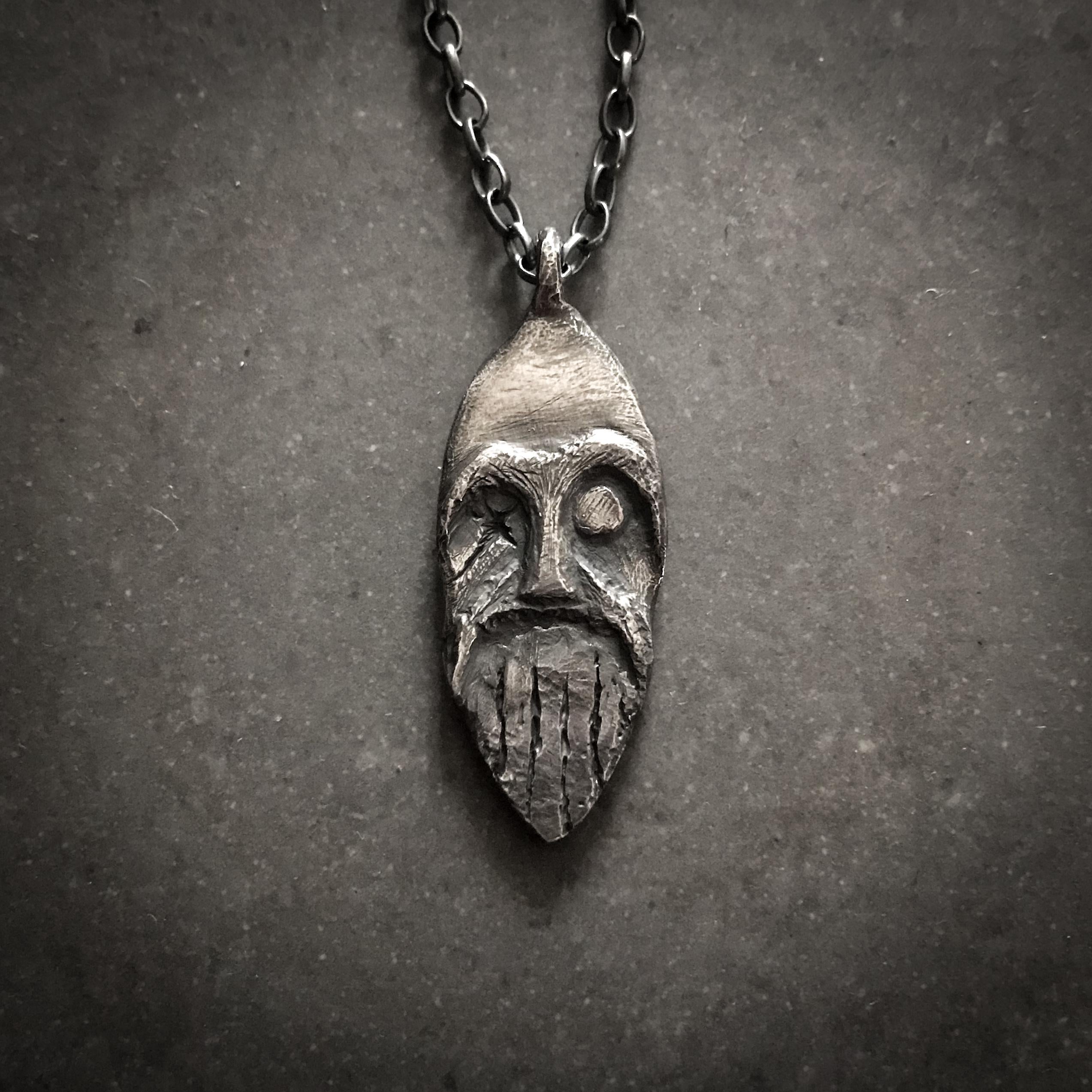 Viking Odin Necklace - Viking The Odin Pendant - Óðinn Amulet