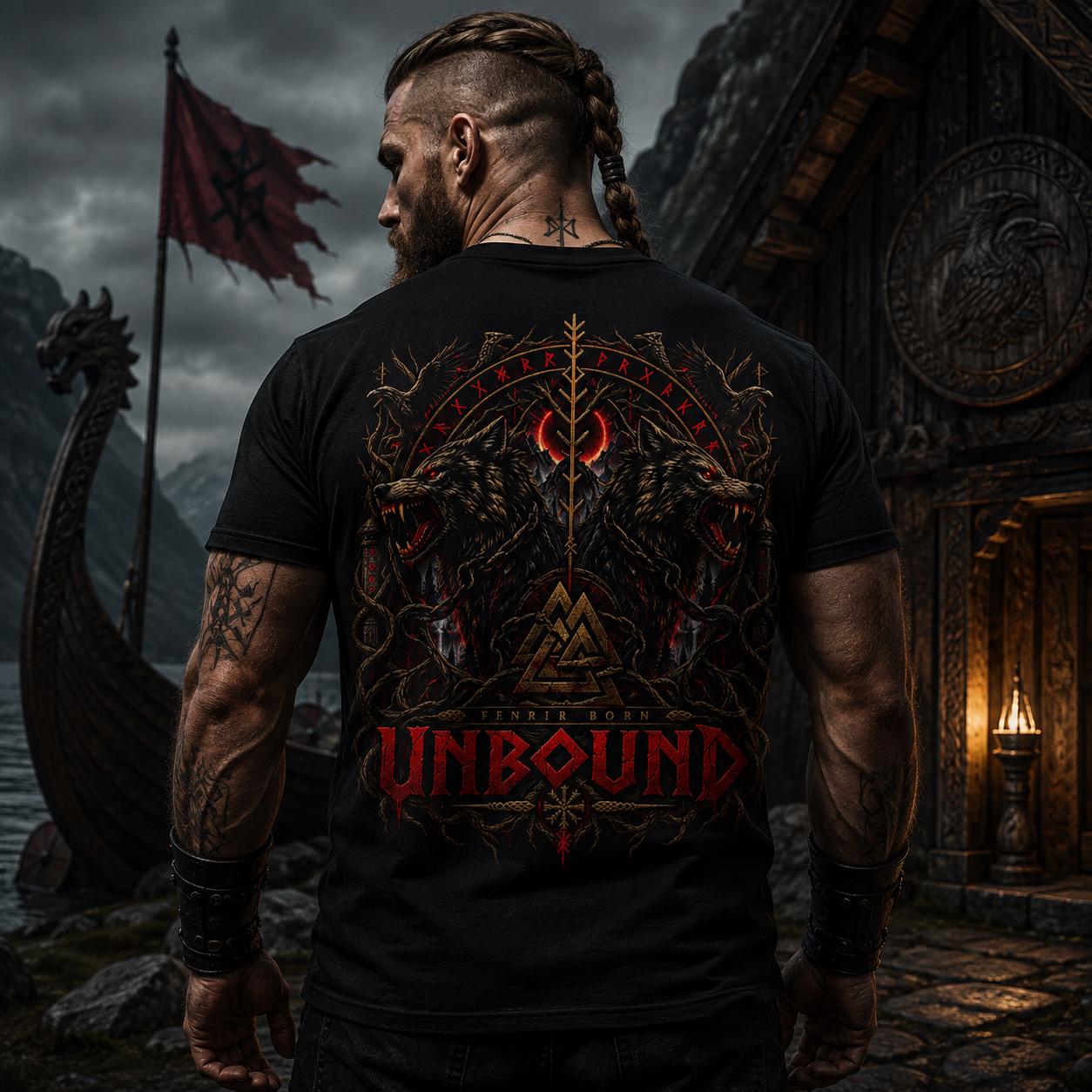 Viking Odin T-Shirt - Viking Warrior Valhalla graphic T-Shirt, Norse Helmet Odin Design