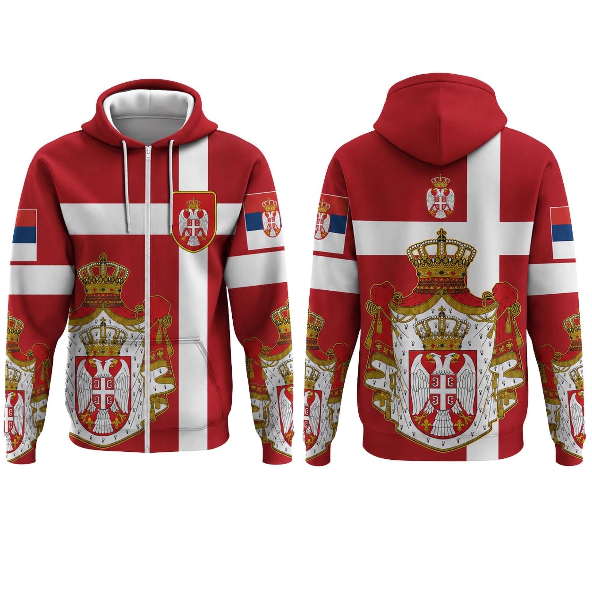 Viking Hoodie - Irish Viking Zip Hoodie, Ireland Flag Norse Ship Jacket, Celtic Unisex Heritage Gift