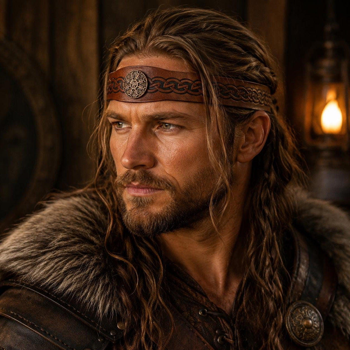 Viking Costume & LARP - Medieval Viking Headband Nordic Wave Crown Renaissance Headpiece Fantasy