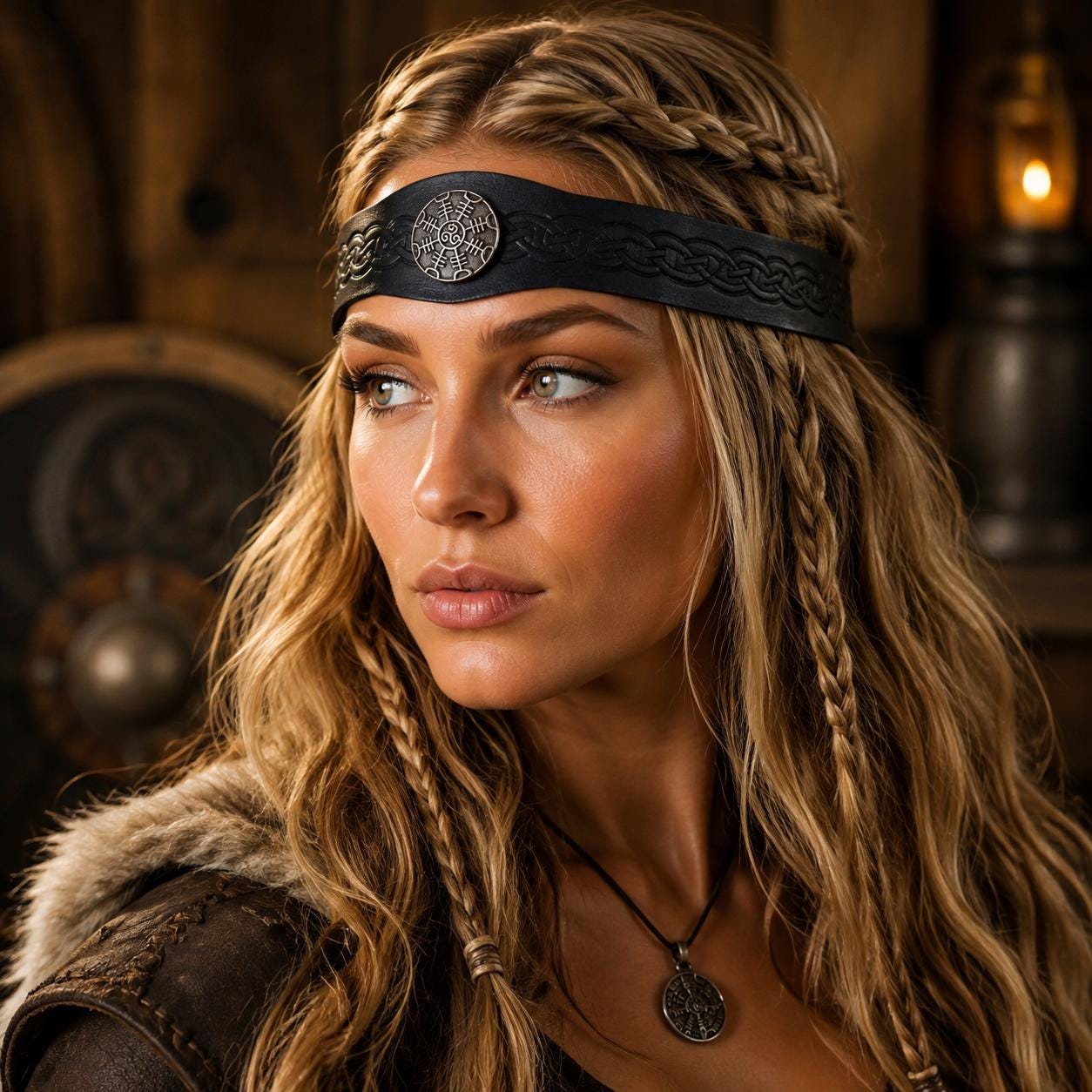 Viking Costume & LARP - Medieval Viking Headband Nordic Wave Crown Renaissance Headpiece Fantasy