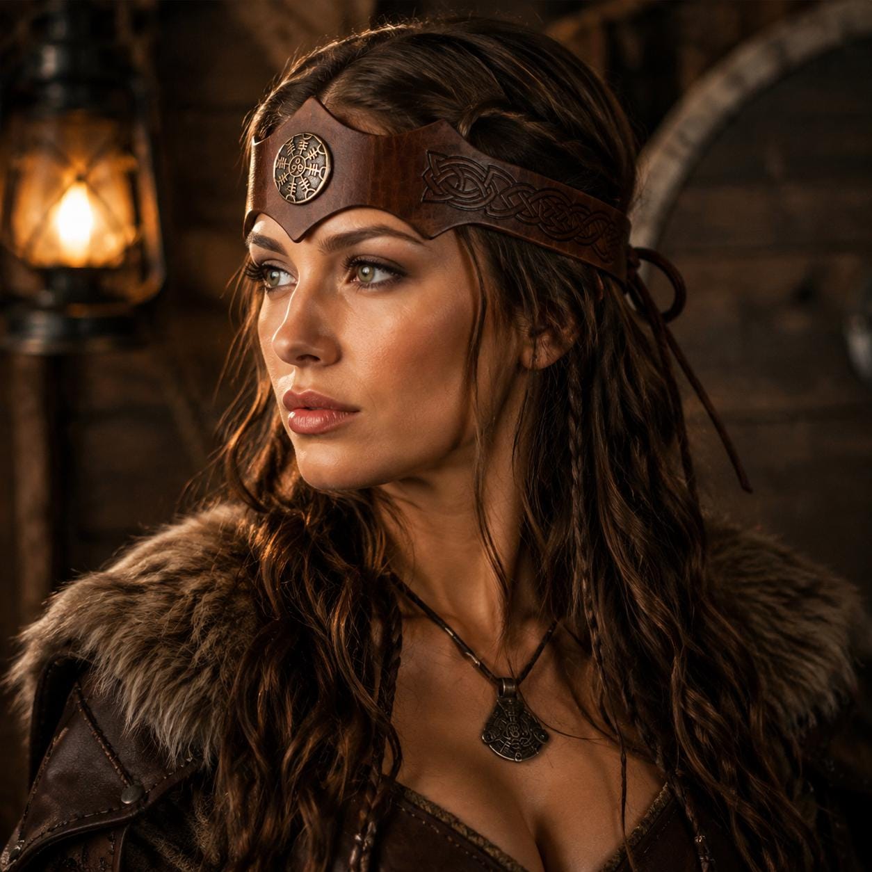 Viking Costume & LARP - Medieval Viking Headband Nordic Wave Crown Renaissance Headpiece Fantasy