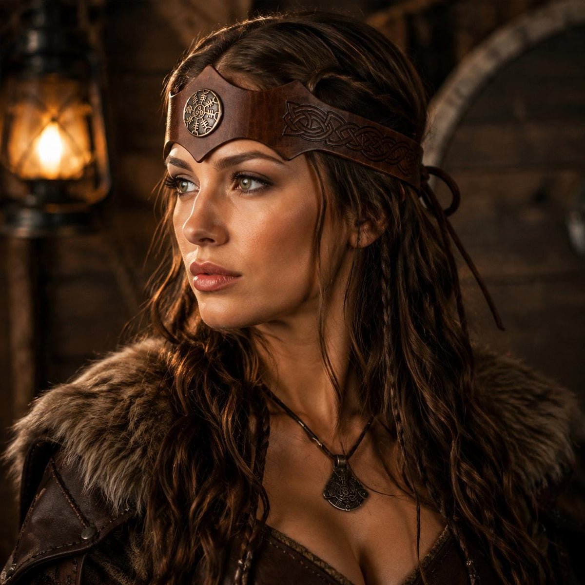 Viking Costume & LARP - Medieval Viking Headband Nordic Wave Crown Renaissance Headpiece Fantasy