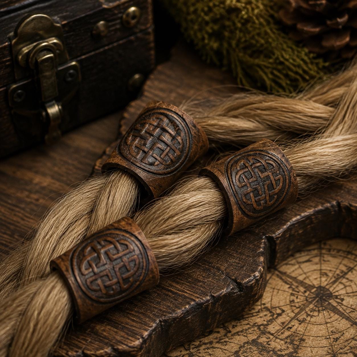 Viking Costume & LARP - Medieval Viking Headband Nordic Wave Crown Renaissance Headpiece Fantasy