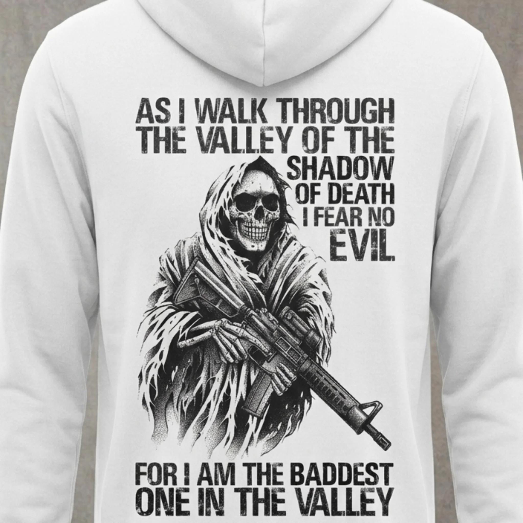 Viking Valhalla Hoodie - Victory Or Valhalla - Distressed American Viking Skull Hoodie: Patriotic
