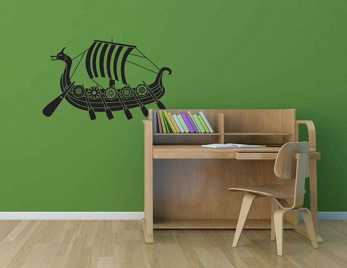 Viking Blanket - Viking Ship Wall Art, Nordic Ship Wall Art, Viking Ship Wall Decor, Viking Ship