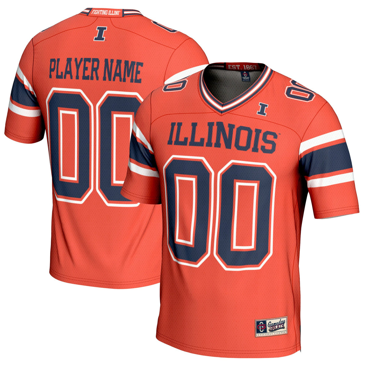 Illinois Fighting Illini orange jersey