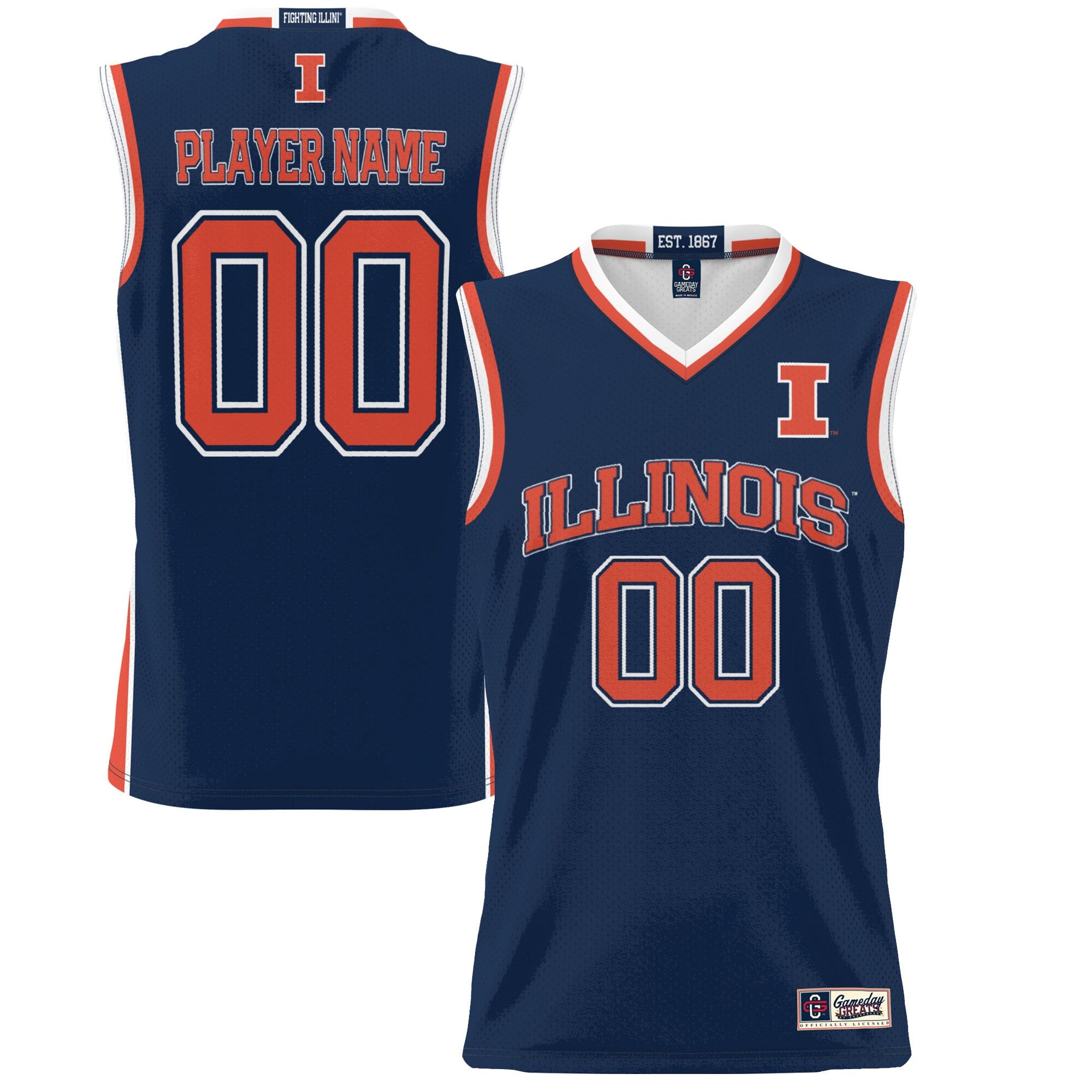 Illinois Fighting Illini navy jersey