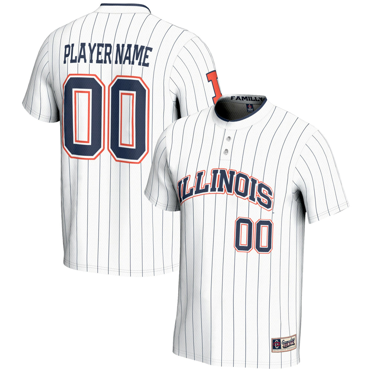 Softball Illinois Fighting Illini white jersey