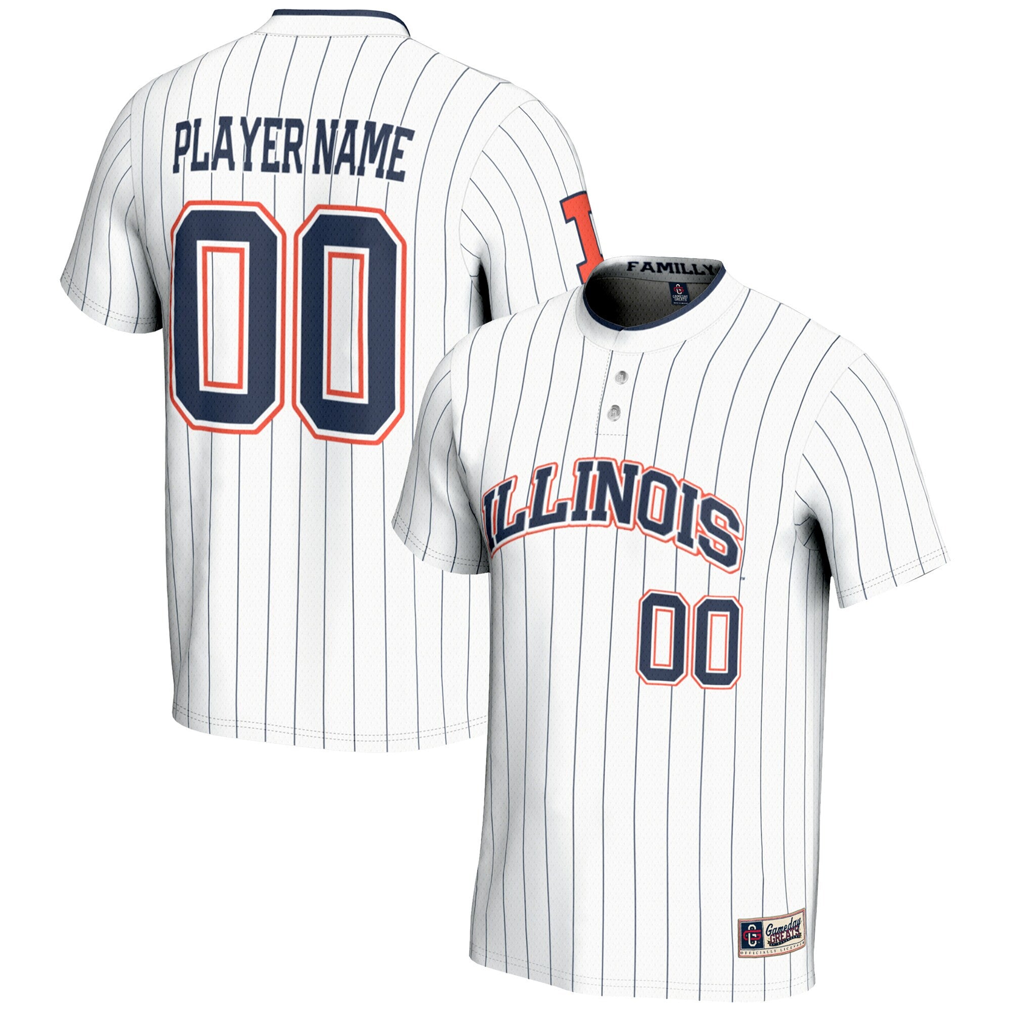 Softball Illinois Fighting Illini white jersey