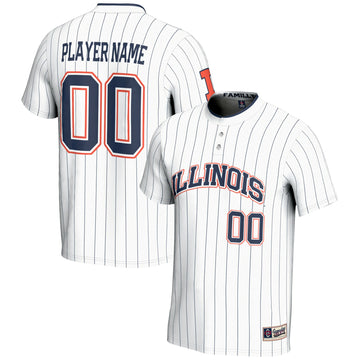 Softball Illinois Fighting Illini white jersey