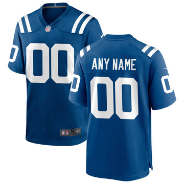 Custom Indianapolis Colts royal jersey