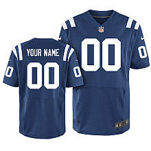 Custom Indianapolis Colts blue Elite jersey
