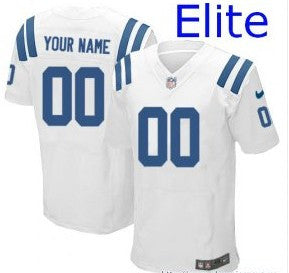 Custom Indianapolis Colts white Elite jersey