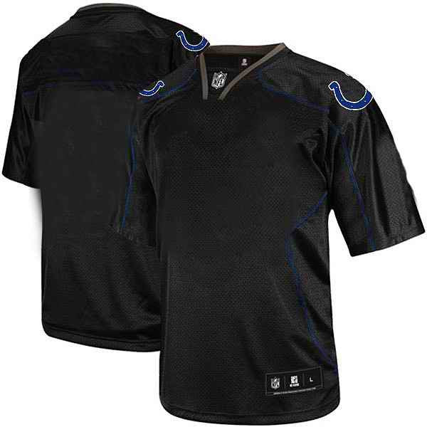Custom Indianapolis Colts black Shadow jersey