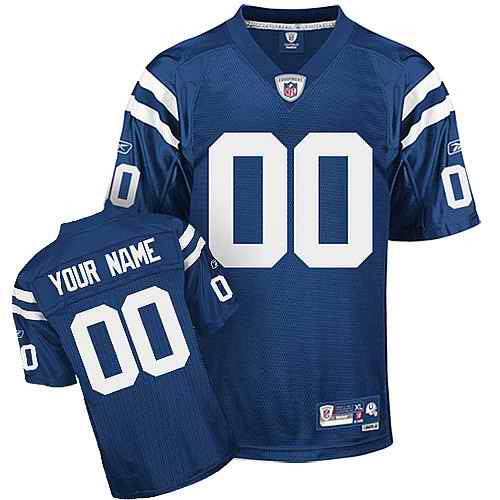 Custom Indianapolis Colts blue jersey
