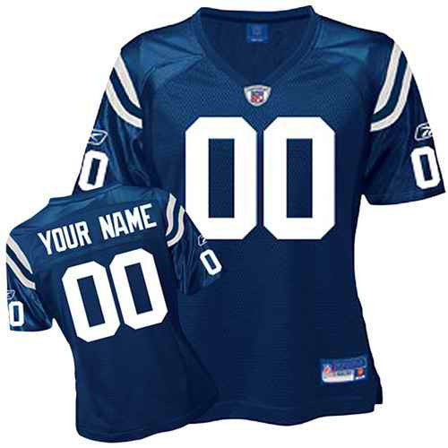Custom Indianapolis Colts blue jersey