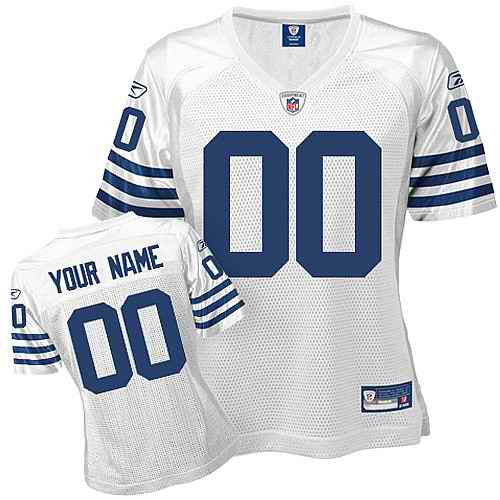 Custom Indianapolis Colts white jersey