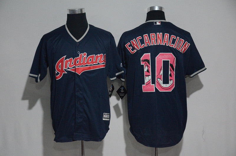 Edwin Encarnacion Cleveland Guardians navy jersey