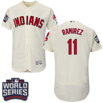 Jose Ramirez Cleveland Guardians cream jersey