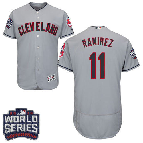 Jose Ramirez Cleveland Guardians gray jersey