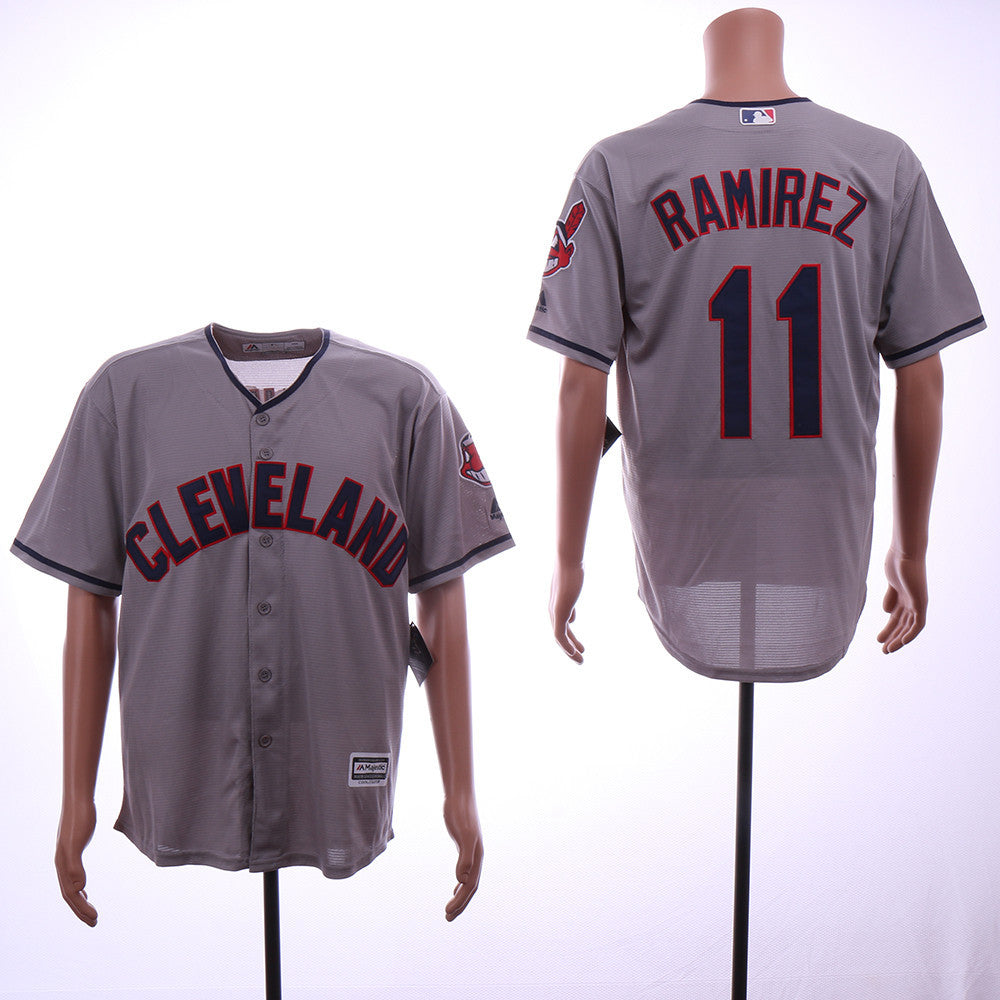 Jose Ramirez Cleveland Guardians gray jersey
