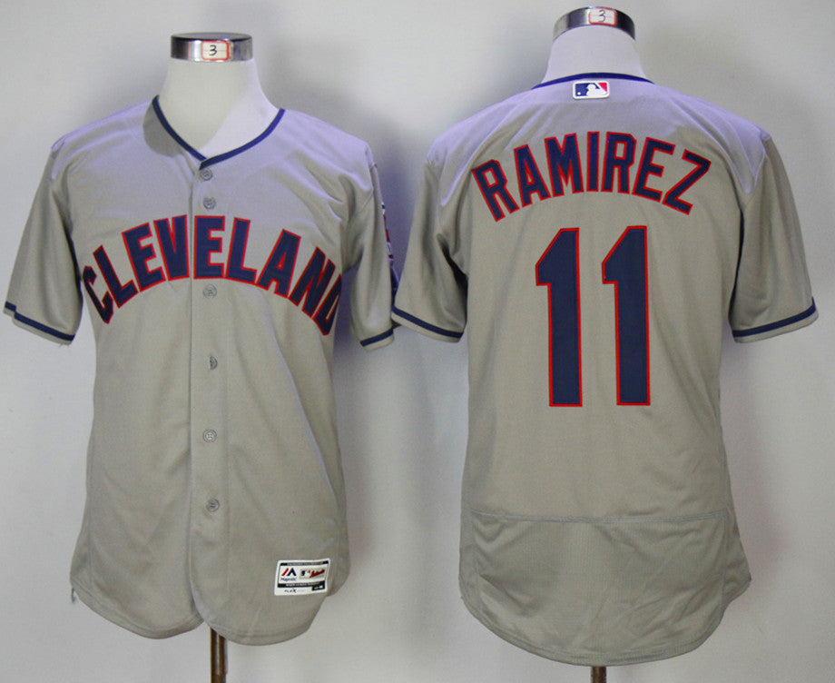 Jose Ramirez Cleveland Guardians gray jersey