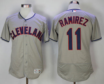 Jose Ramirez Cleveland Guardians gray jersey