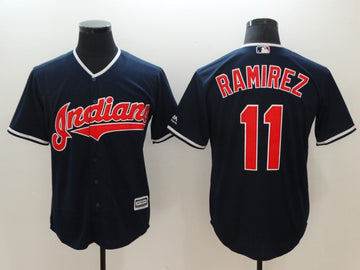 Jose Ramirez Cleveland Guardians navy jersey