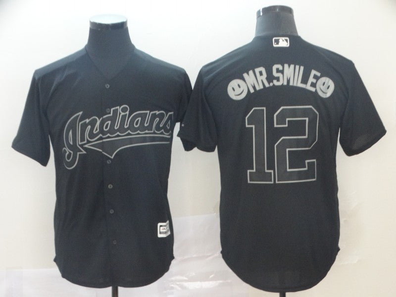 Francisco Lindor Cleveland Guardians black jersey