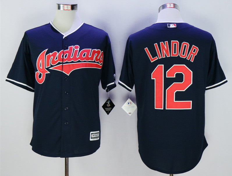 Francisco Lindor Cleveland Guardians blue jersey