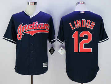 Francisco Lindor Cleveland Guardians blue jersey