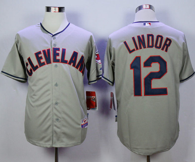 Francisco Lindor Cleveland Guardians grey jersey