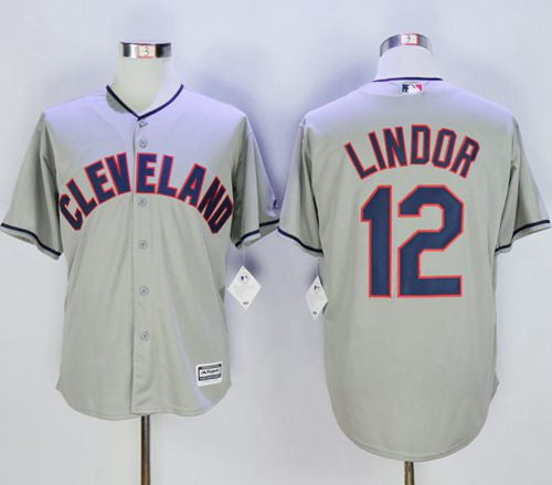 Francisco Lindor Cleveland Guardians grey jersey