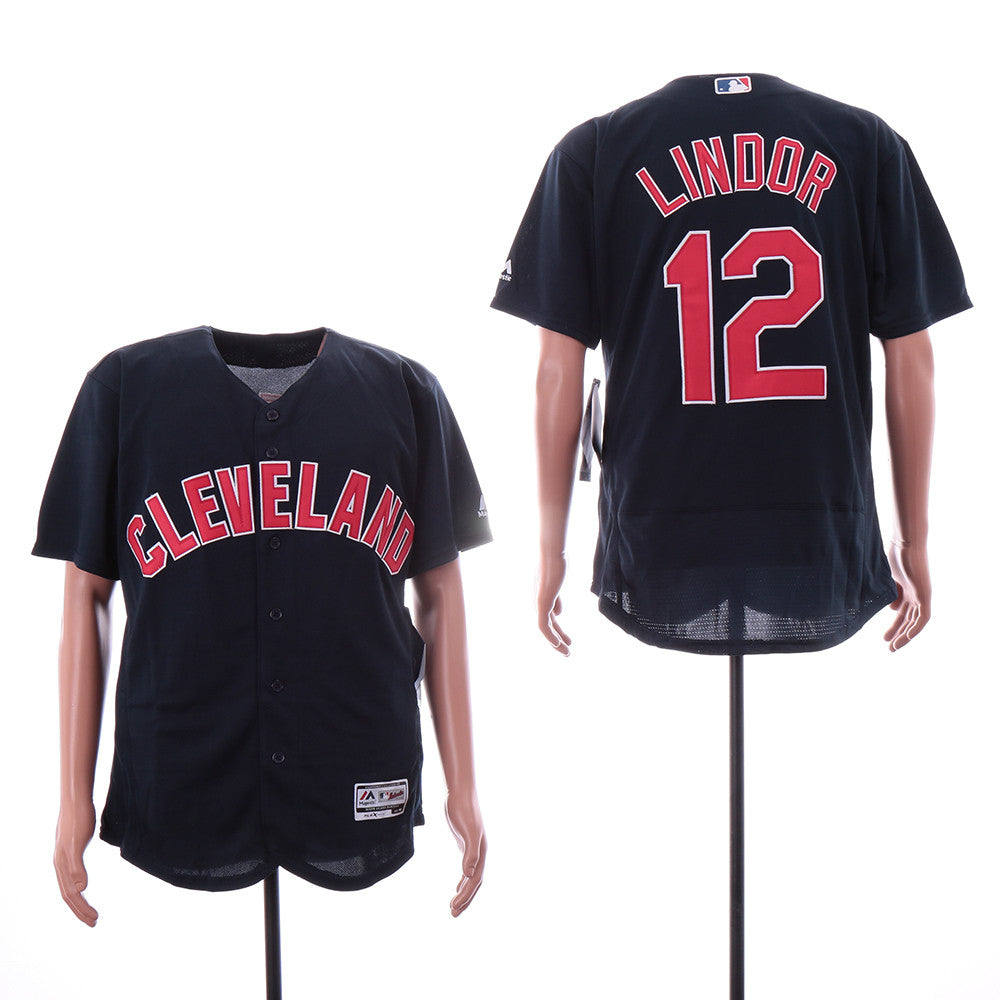 Francisco Lindor Cleveland Guardians navy Alternate jersey