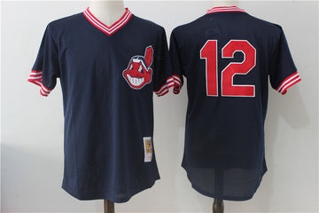 Francisco Lindor Cleveland Guardians navy Cooperstown jersey