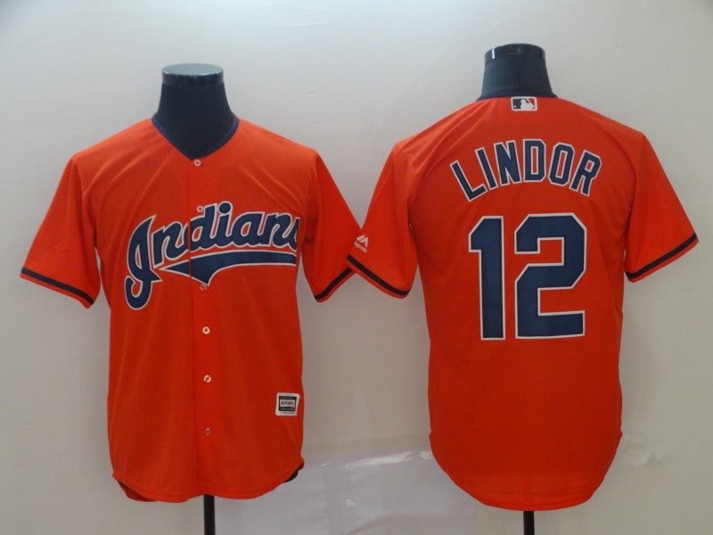 Francisco Lindor Cleveland Guardians orange jersey